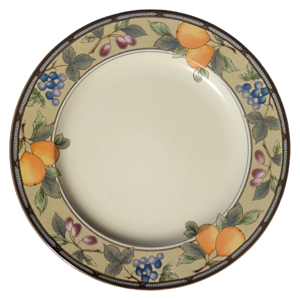 1 Vtg 90s Mikasa GARDEN HARVEST Intaglio #CAC29 Dinner Plate Oven